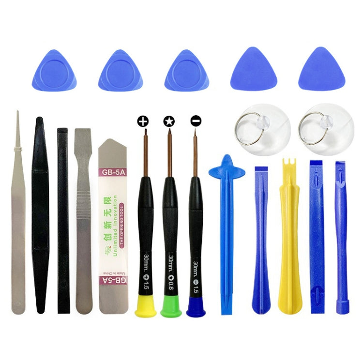 Set di strumenti di riparazione multiuso professionali 20 in 1 per iPhone 6 e 6 Plus / Galaxy / telefono cellulare, 20 in 1 Set di strumenti di riparazione multiuso professionali 20 in 1 per iPhone 6 e 6 Plus / Galaxy / telefono cellulare, 20 in 1